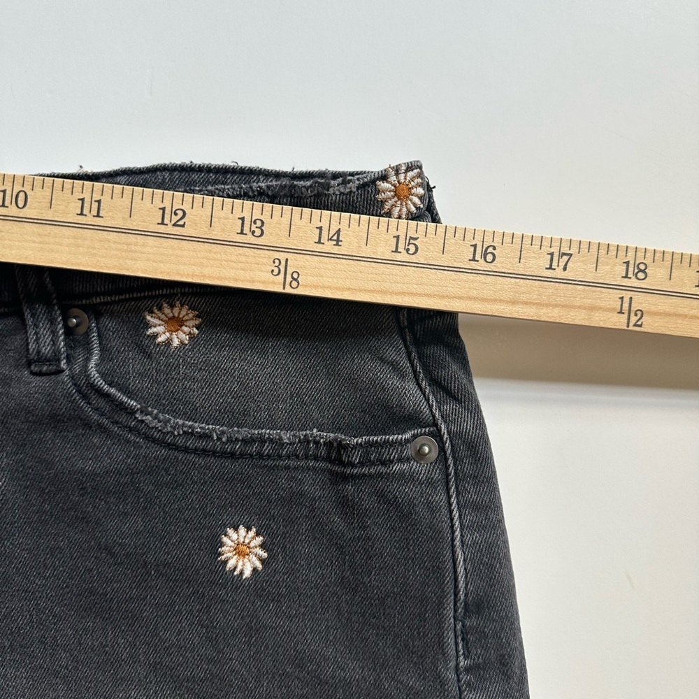 bp Black Jean Shorts with Distressed Finish and Studded Detail - Picture 6 of 12